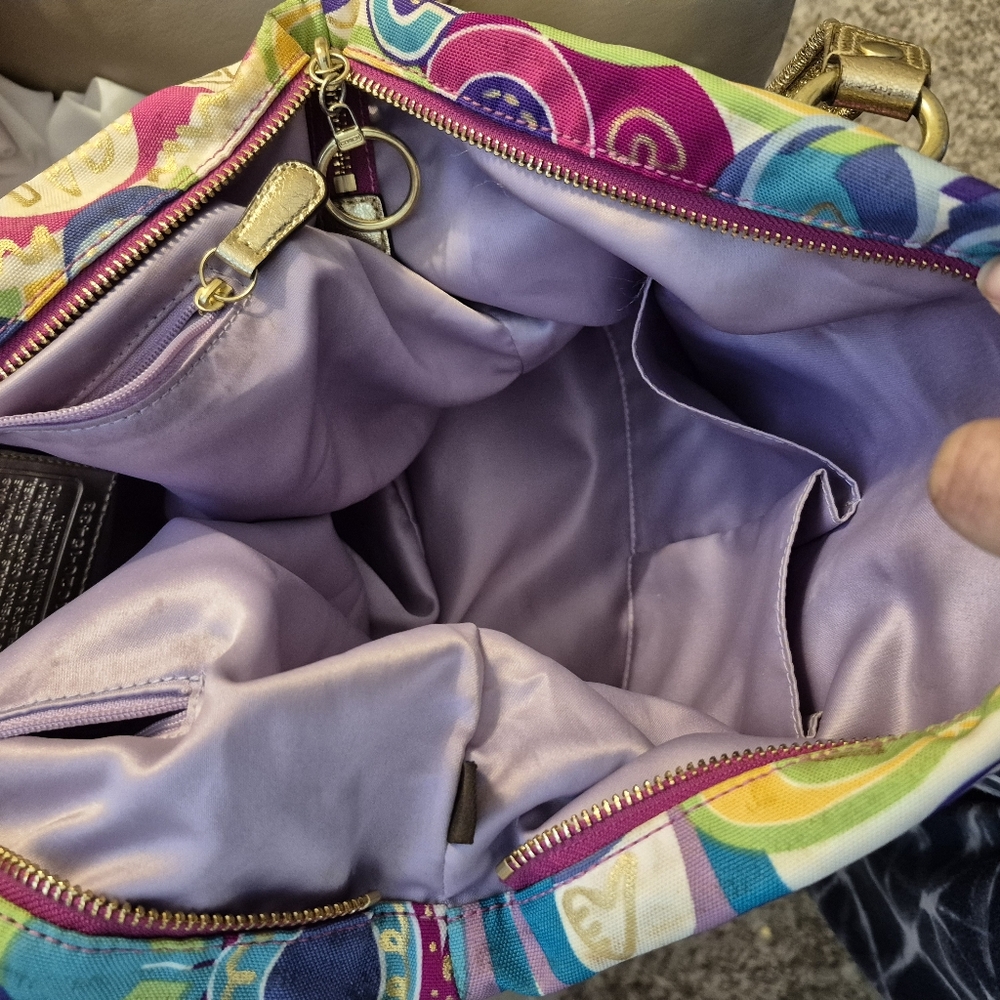 Coach Poppy Spotlight LIMITED Edition Women's Tote Bag EUC - Picture 13 of 16